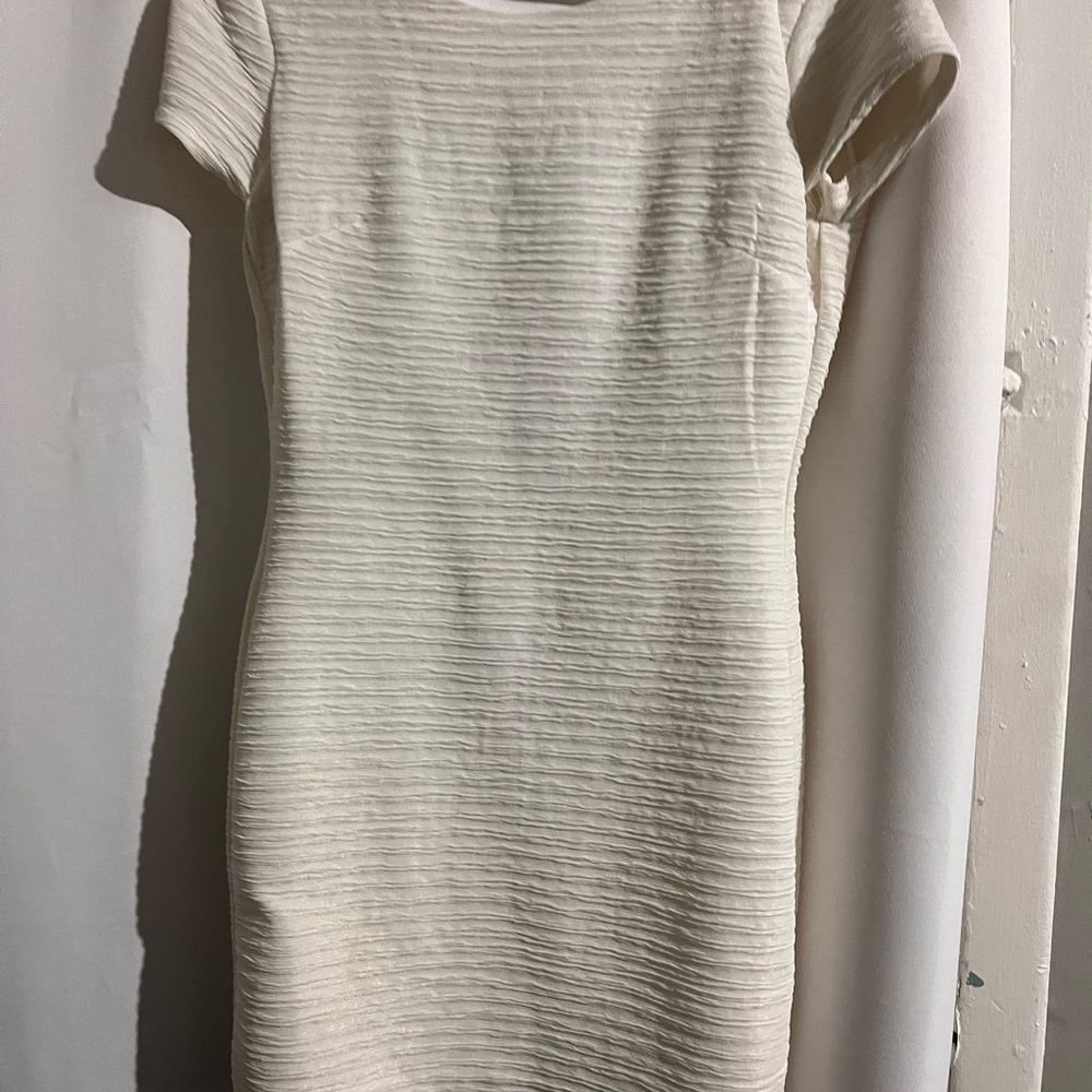 Forever 21 Cream Textured Mini Dress